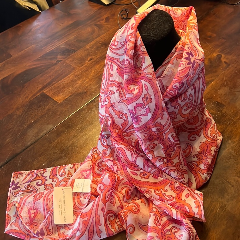 Christopher and Banks 100% polyester scarf